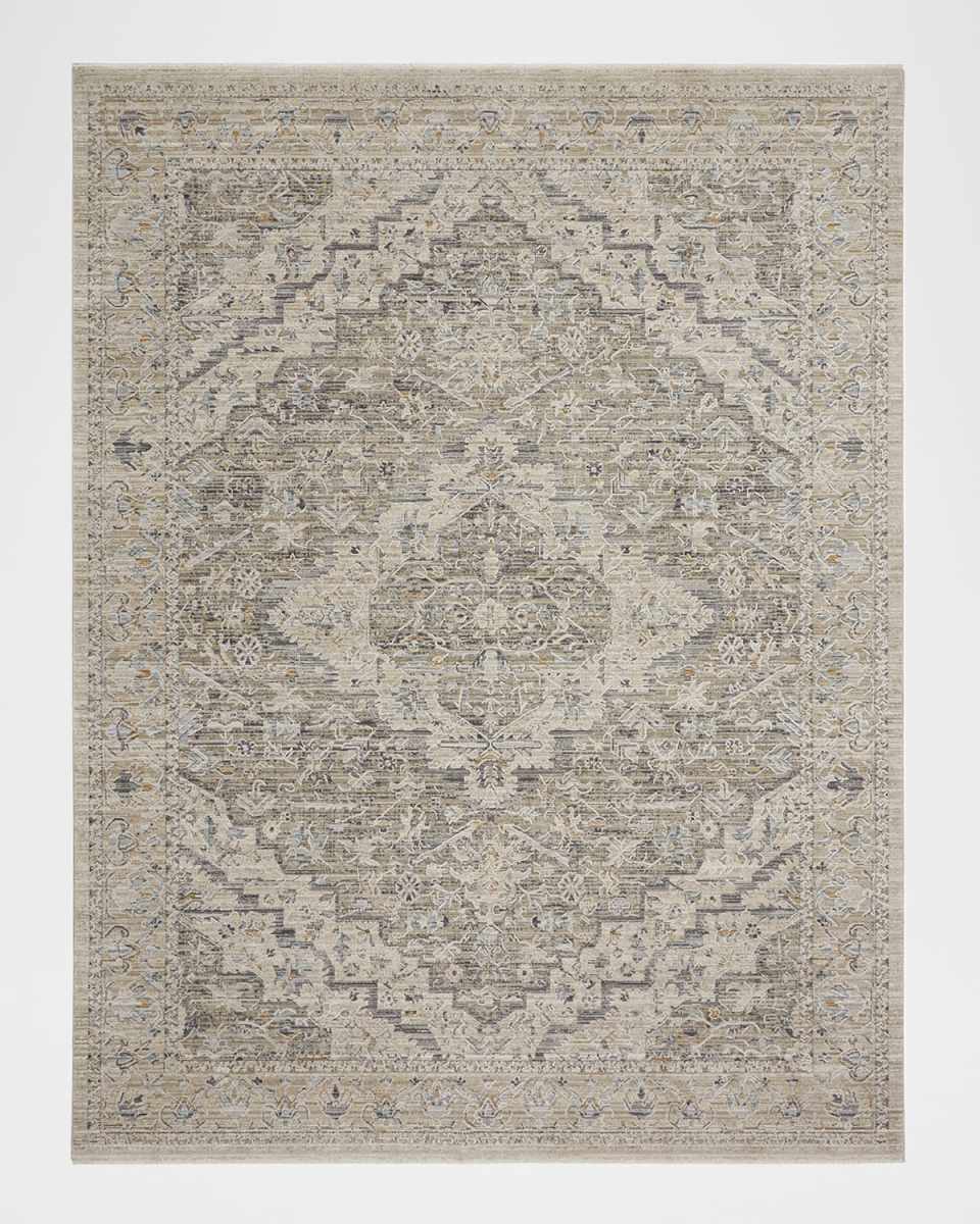 Lynx Ivory/Taupe Power-Loomed Rug, 10' x 14'